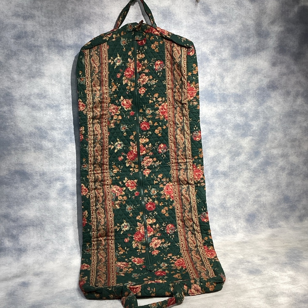 Vintage EUC Vera Bradley Hanging Garment Burgundy Paisley Bag